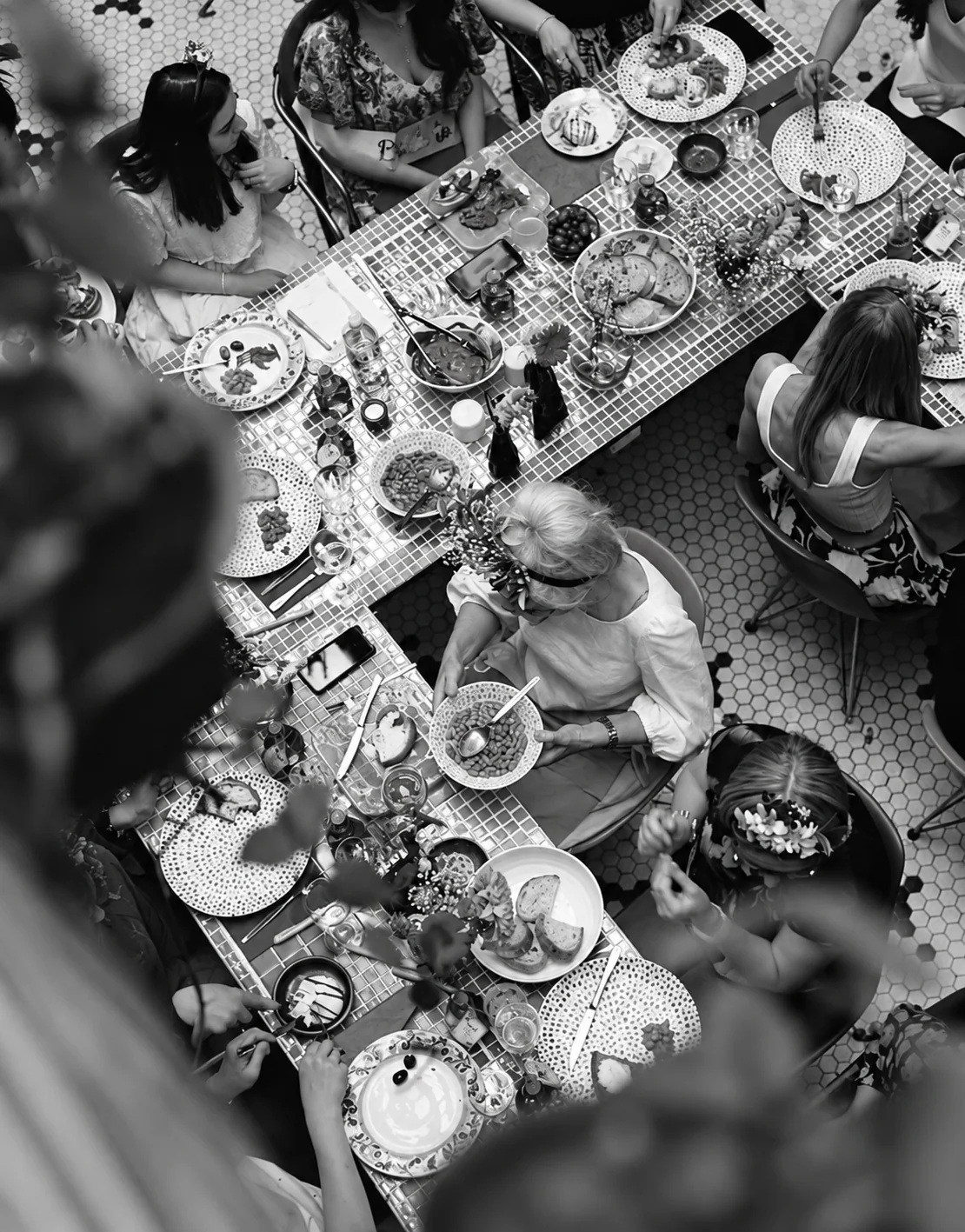 Chef working during a busy restaurant service